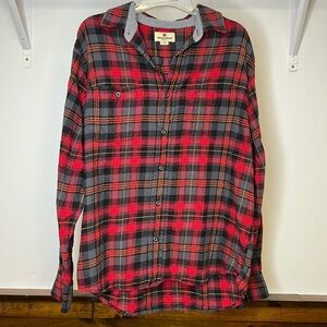 Woolrich Red & Black Plaid Cotton Button‎ Down- M